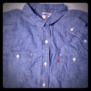 Levi's Boyfriend Fit Button Down Shirt Size L